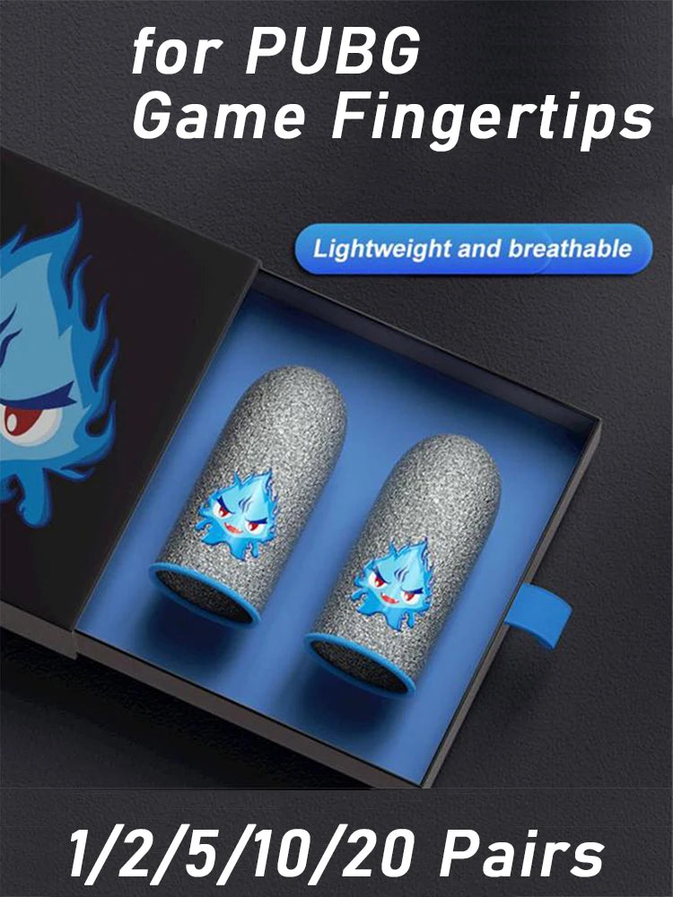 Gaming Finger Sleeves | Carbon Fiber Touch Screen Thumb Gloves for Mobile PUBG
