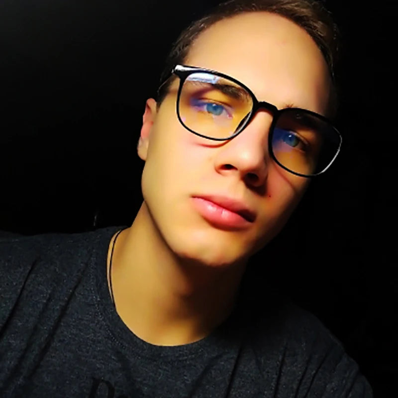 Anti Blue Light Computer Glasses | Transparent Square Frame Eyewear for Men & Women