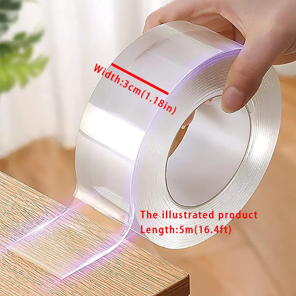 Ultra-Strong Double Sided Monster Tape | Waterproof Nano Adhesive Wall & Home Tape
