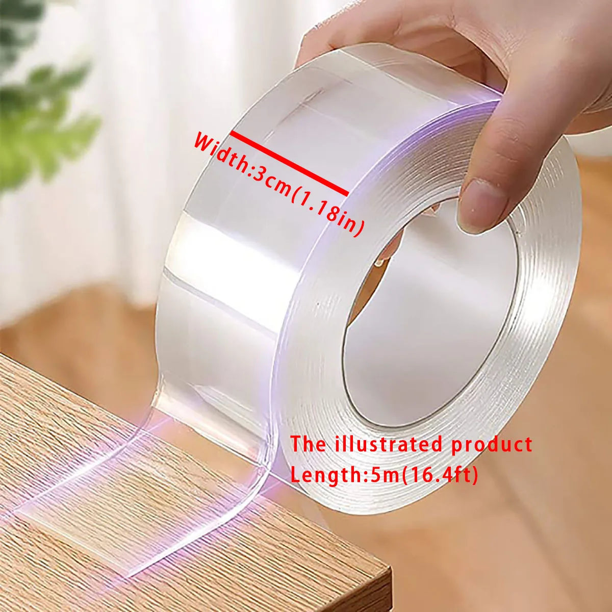 Ultra-Strong Double Sided Monster Tape | Waterproof Nano Adhesive Wall & Home Tape