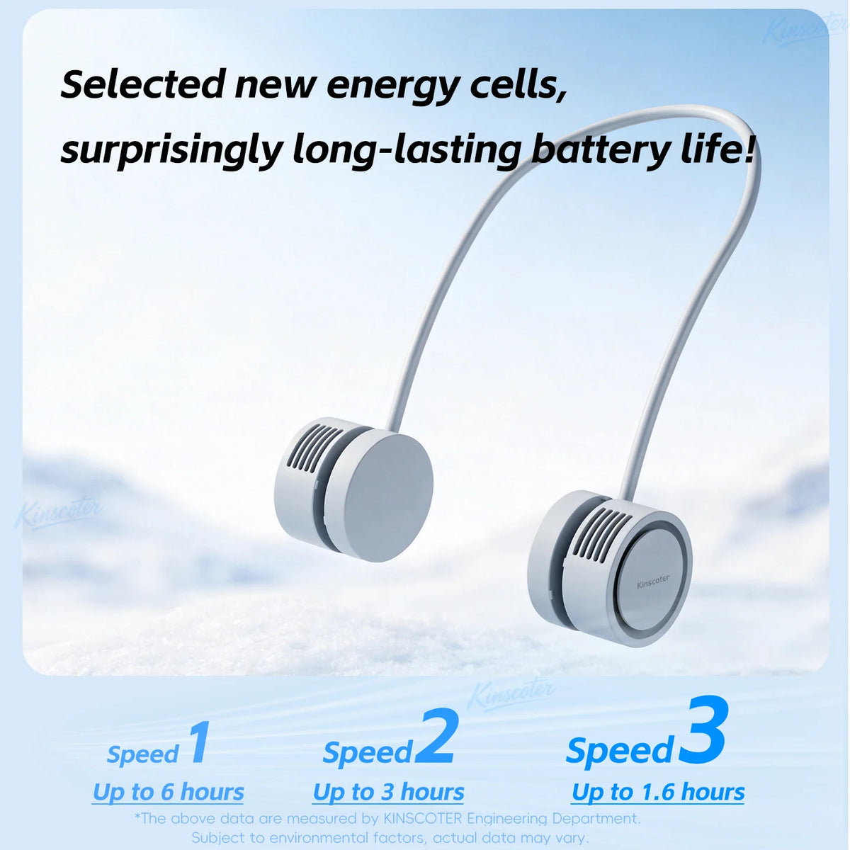 Portable Neck Fan | Foldable Rechargeable USB Bladeless Personal Cooling Fan for Sports & Travel