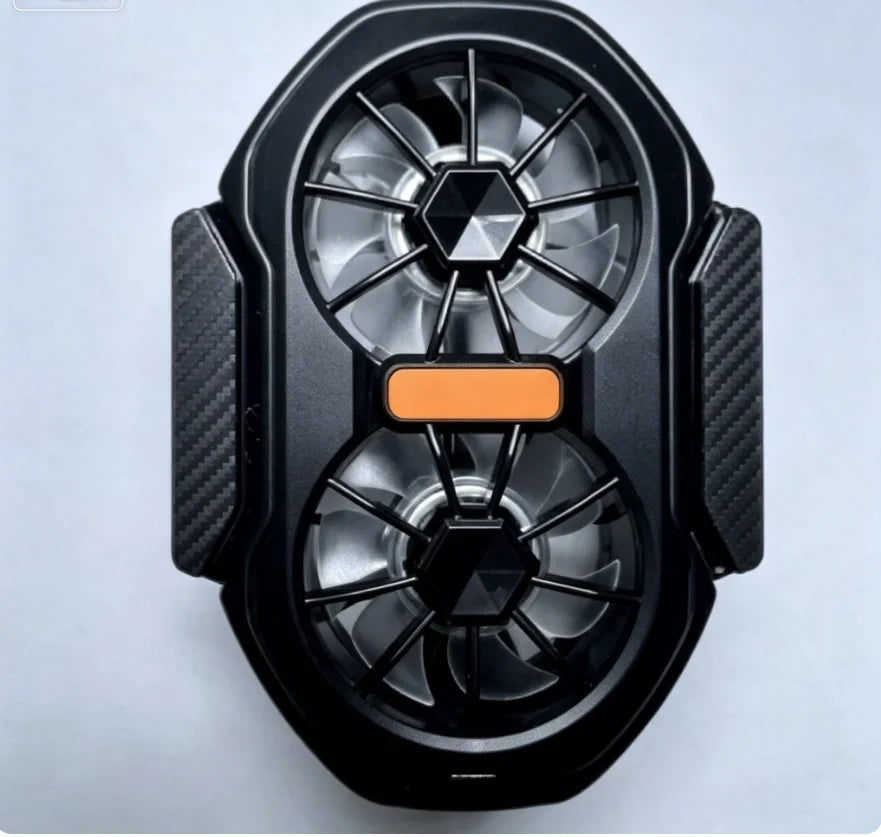 Dual Fan Mobile Phone Cooler | Wireless RGB Gaming Clip-On Heat Dissipator