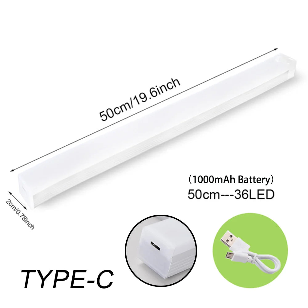 Wireless Motion Sensor LED Night Light USB-C Rechargeable