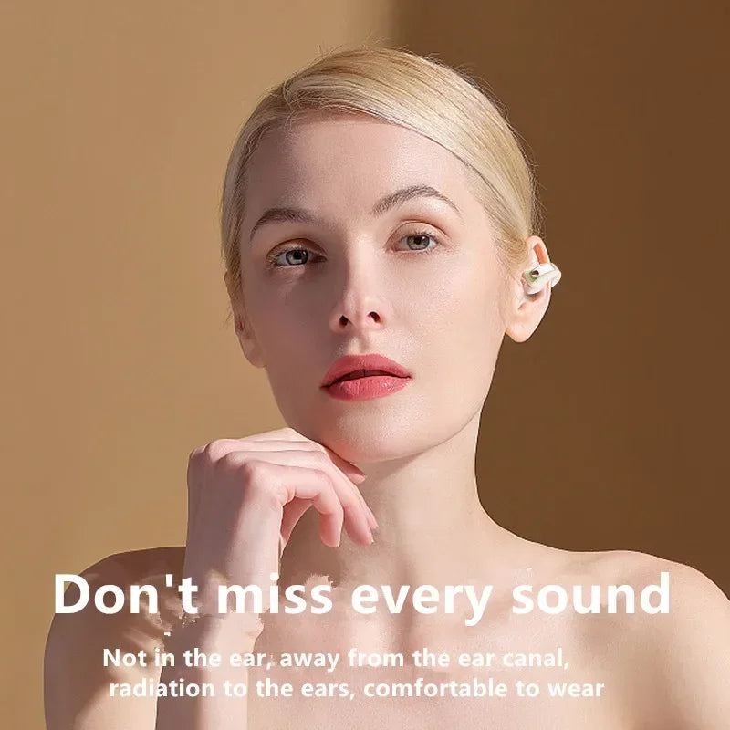 Wireless Bone Conduction Bluetooth Headphones | Sport Noise Cancelling with Mic