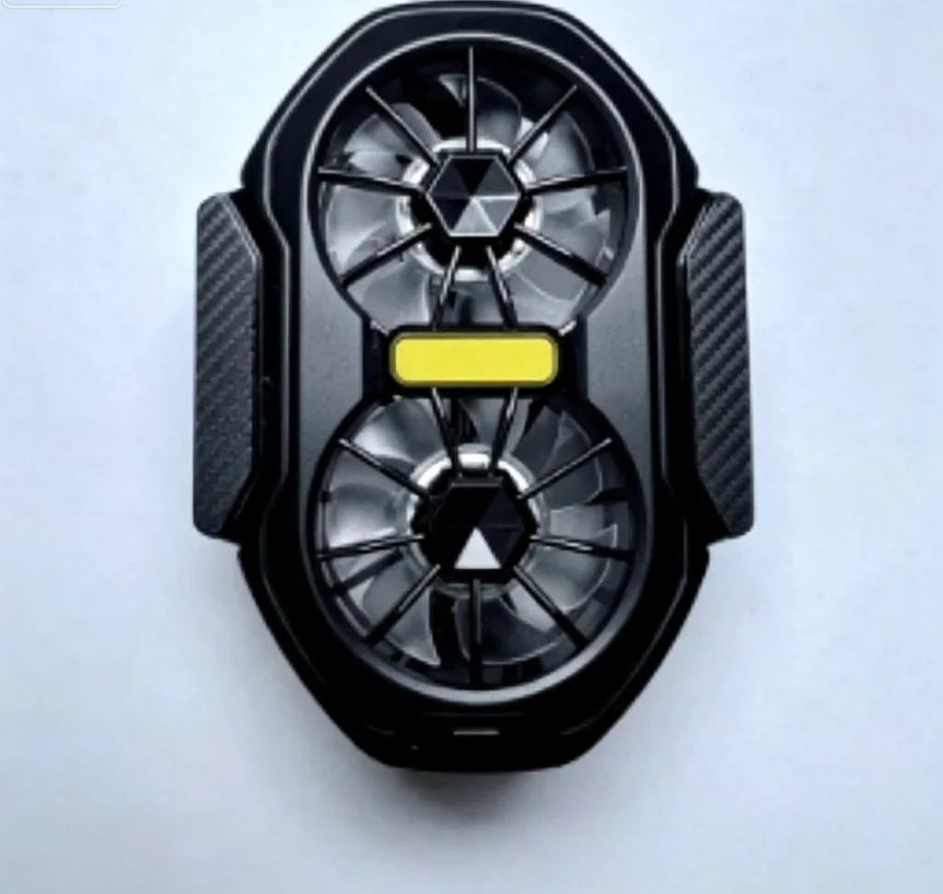 Dual Fan Mobile Phone Cooler | Wireless RGB Gaming Clip-On Heat Dissipator