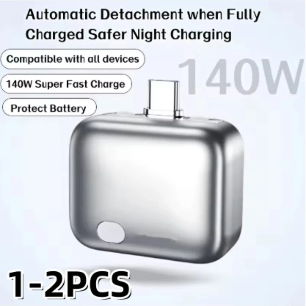 140W PD Fast Charging Adapter with Auto Power-Off Protection