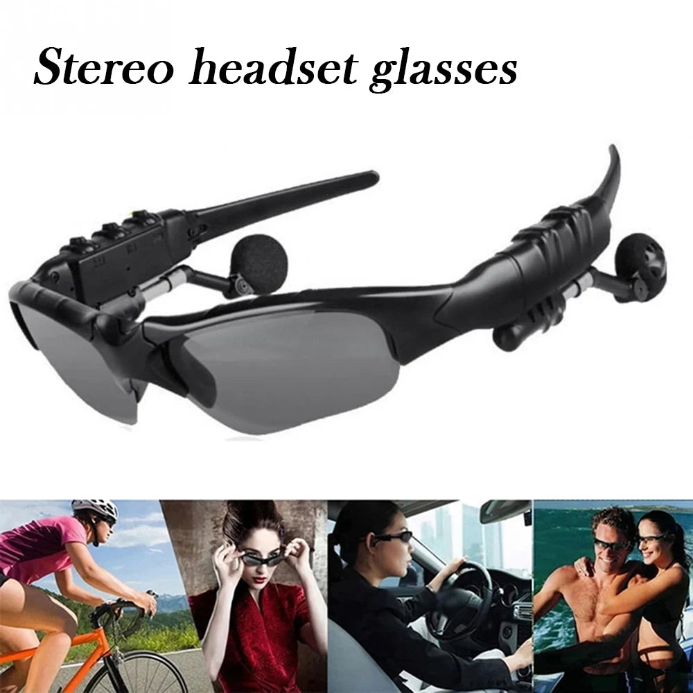 Bluetooth Wireless Sunglasses with Built-In Headphones | UV Polarized Lenses for Travel, Meetings & Sports