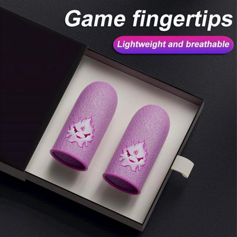 Gaming Finger Sleeves | Carbon Fiber Touch Screen Thumb Gloves for Mobile PUBG