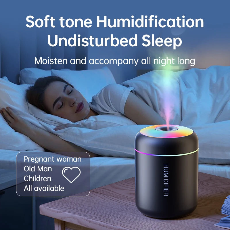 Mini USB Air Humidifier & Aroma Diffuser | Essential Oil Mist Maker for Car & Home