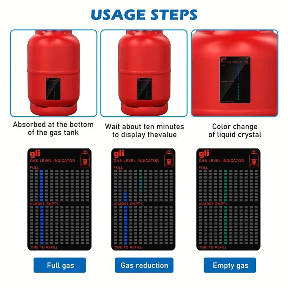 Gas Tank Level Indicator | Propane Butane LPG Fuel Gauge – No More Guessing When Your Gas Runs Out