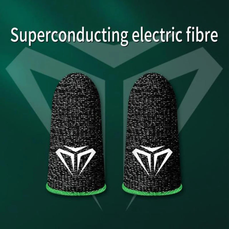 Gaming Finger Sleeves | Carbon Fiber Touch Screen Thumb Gloves for Mobile PUBG