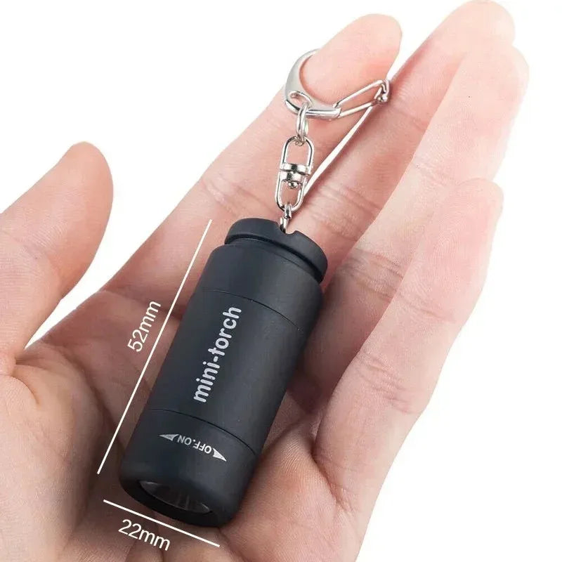 Pocket Keychain Flashlight USB Rechargeable Waterproof LED
