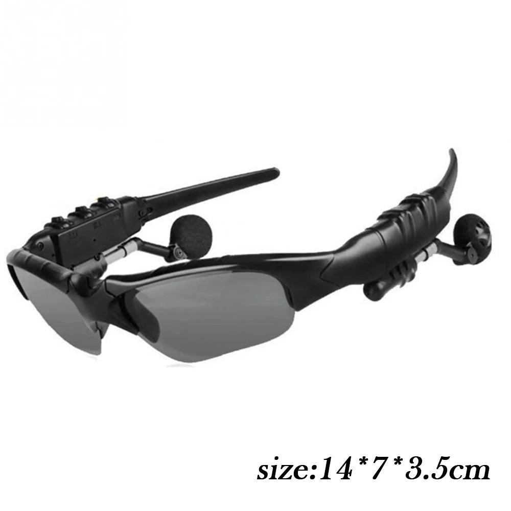 Bluetooth Wireless Sunglasses with Built-In Headphones | UV Polarized Lenses for Travel, Meetings & Sports