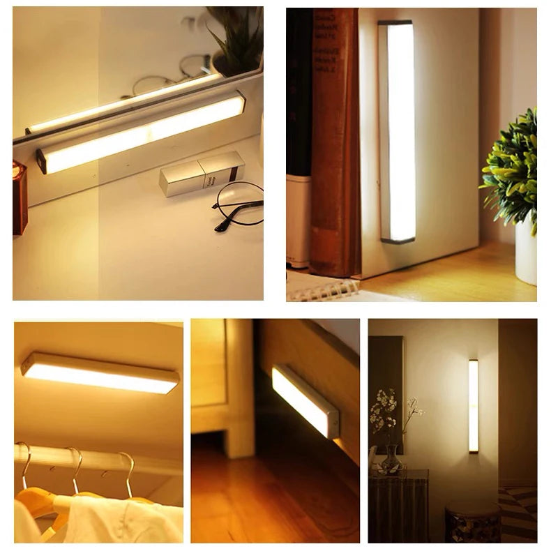 Wireless Motion Sensor LED Night Light USB-C Rechargeable