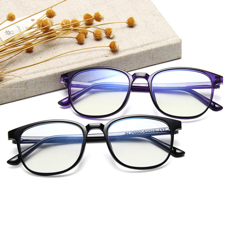 Anti Blue Light Computer Glasses | Transparent Square Frame Eyewear for Men & Women