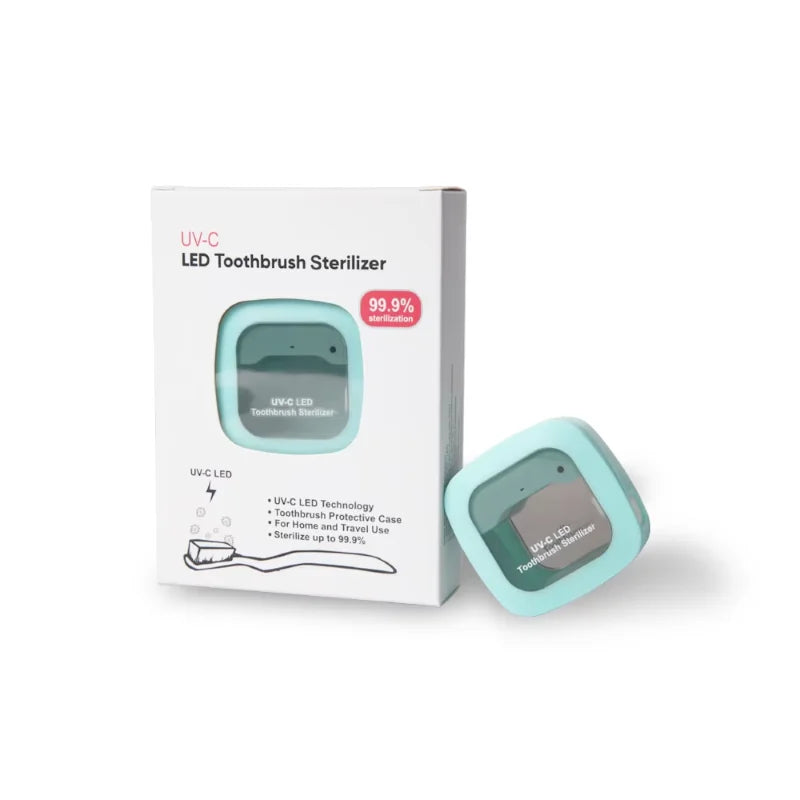 UV-C Toothbrush Sterilizer – Kill 99.99% of Germs, Rechargeable