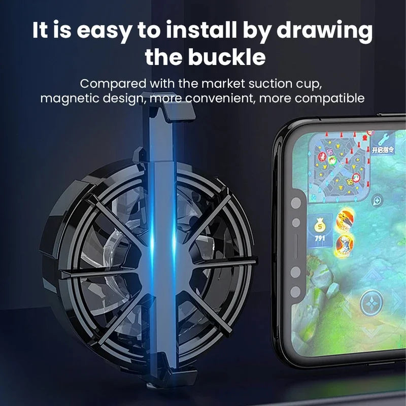 Portable USB Phone Cooling Fan | Clip-On Mobile Gaming Heat Dissipator