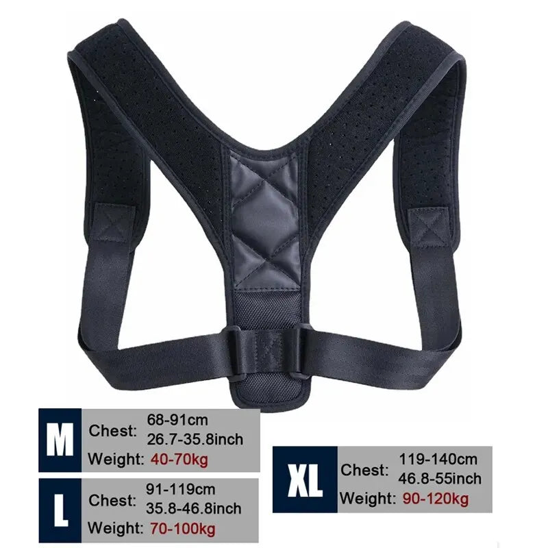 Back Posture Correction Belt | Breathable Hunchback & Sitting Posture Support for Men & Women
