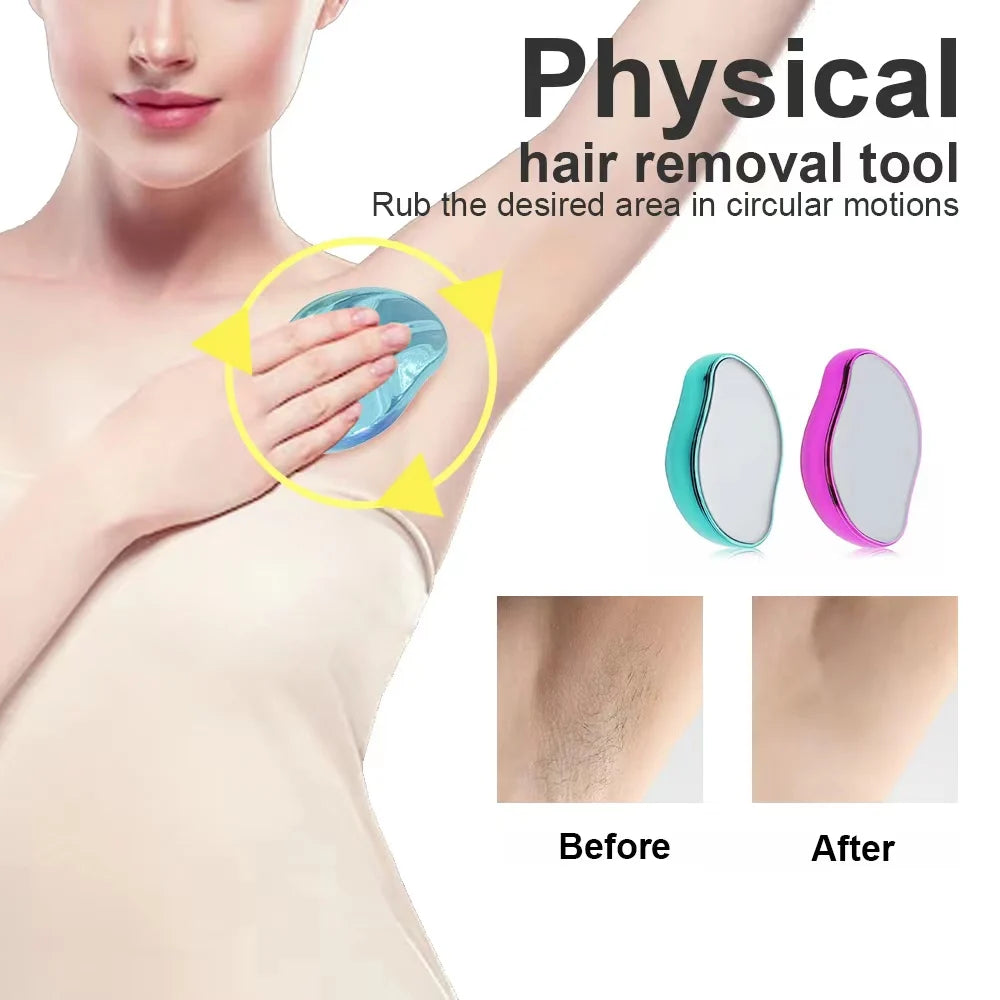 Crystal Hair Eraser | Painless Physical Epilator for Smooth Skin – Reusable & Chemical-Free