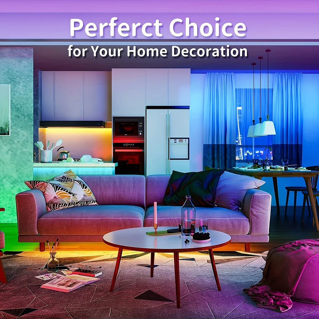 RGB LED Strip Lights with Remote | 1m-20m Colour Changing Tape for Bedroom, TV & Party