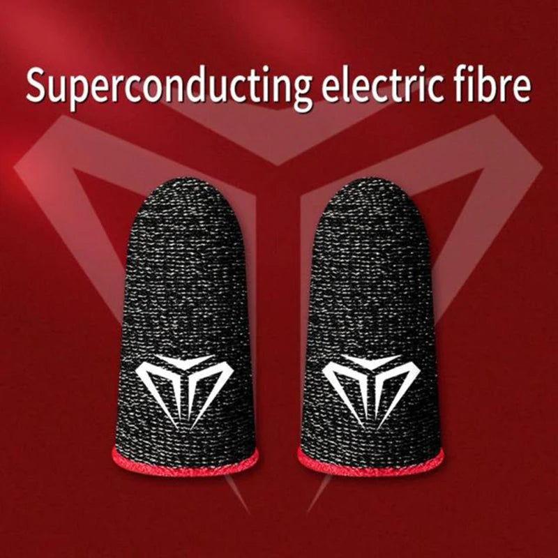 Gaming Finger Sleeves | Carbon Fiber Touch Screen Thumb Gloves for Mobile PUBG