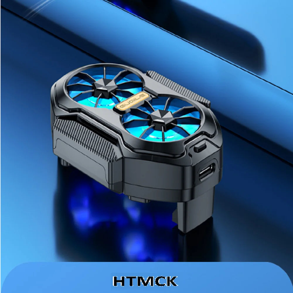 Dual Fan Mobile Phone Cooler | Wireless RGB Gaming Clip-On Heat Dissipator