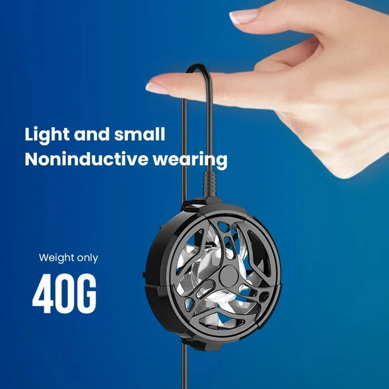 Portable USB Phone Cooling Fan | Clip-On Mobile Gaming Heat Dissipator