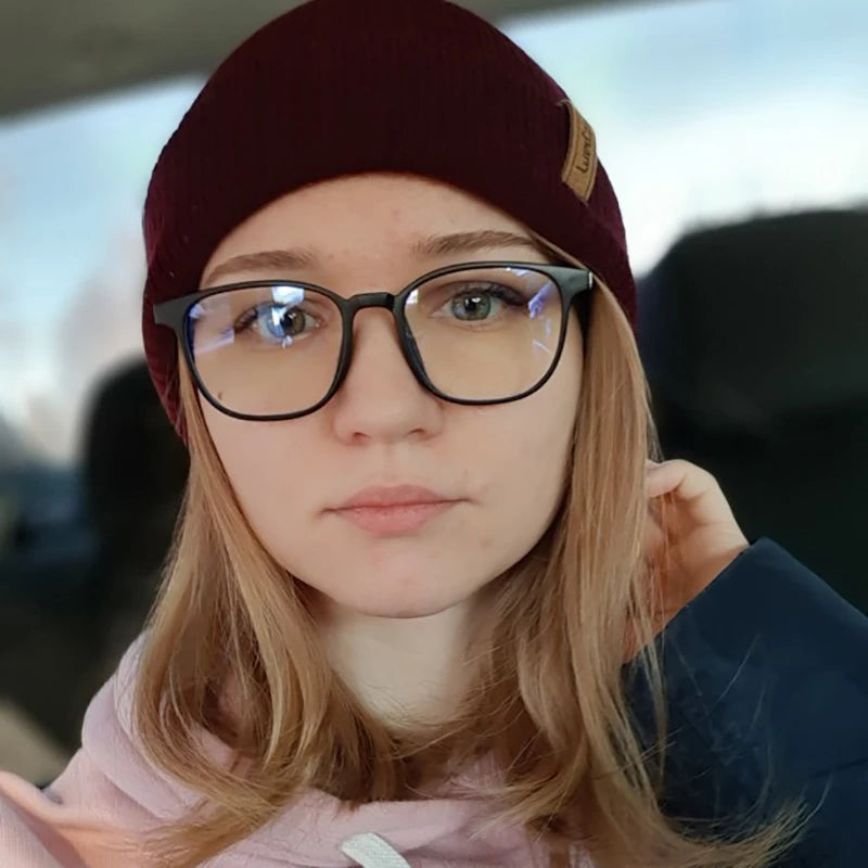Anti Blue Light Computer Glasses | Transparent Square Frame Eyewear for Men & Women