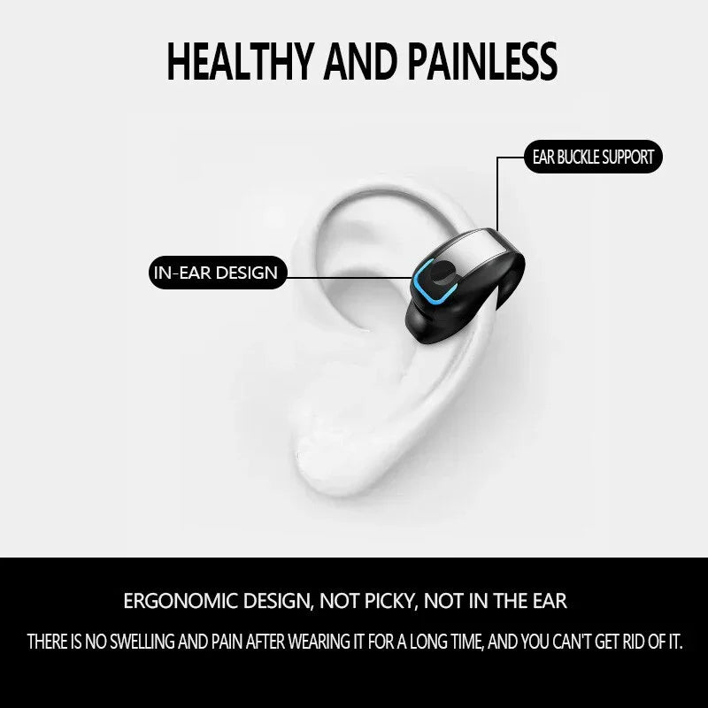 Wireless Bone Conduction Bluetooth Headphones | Sport Noise Cancelling with Mic