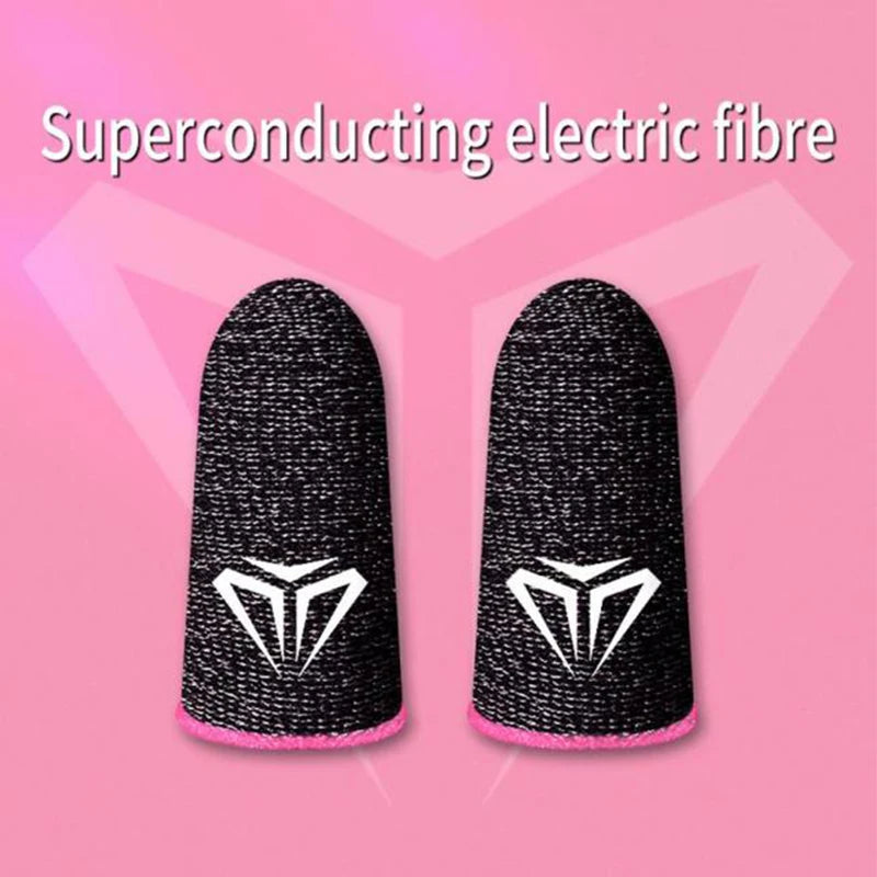 Gaming Finger Sleeves | Carbon Fiber Touch Screen Thumb Gloves for Mobile PUBG