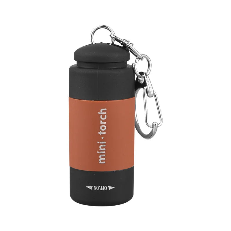 Pocket Keychain Flashlight USB Rechargeable Waterproof LED