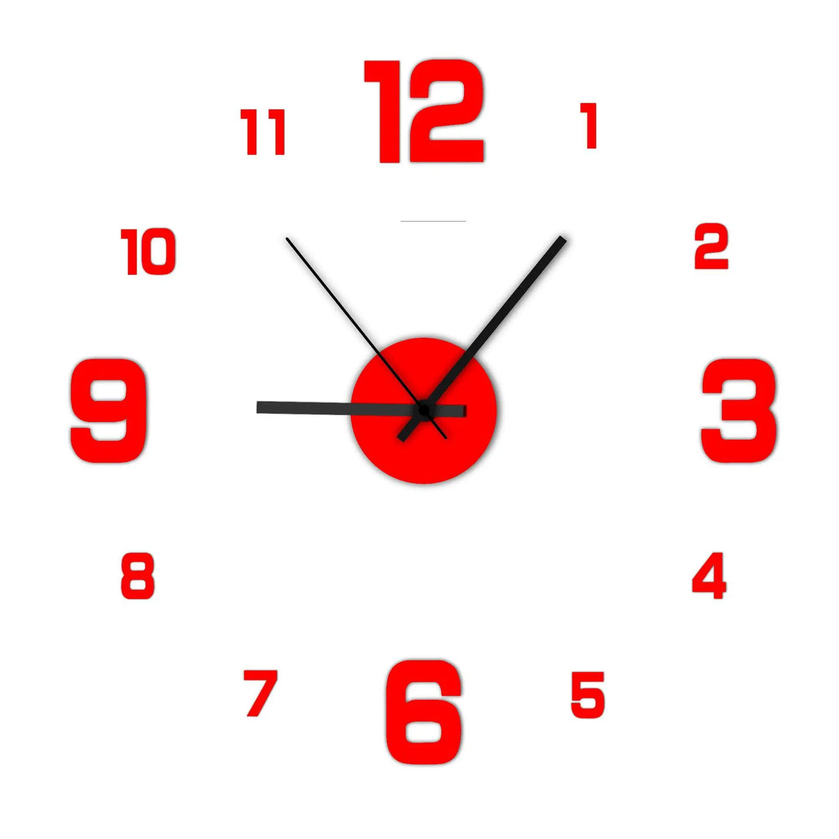 Frameless DIY Wall Clock | Silent Acrylic Home & Office Decor