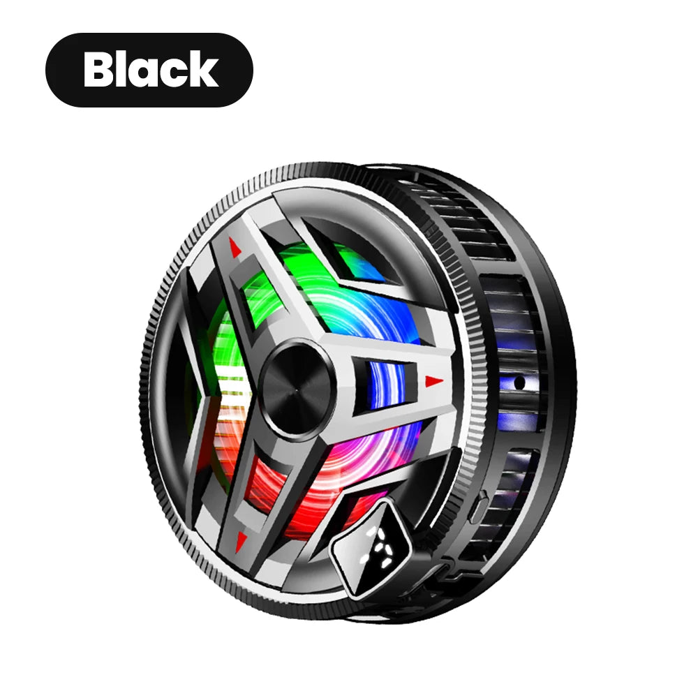 Magnetic Semiconductor Phone Cooler with RGB Lights | Clip-On Gaming Cooling Device