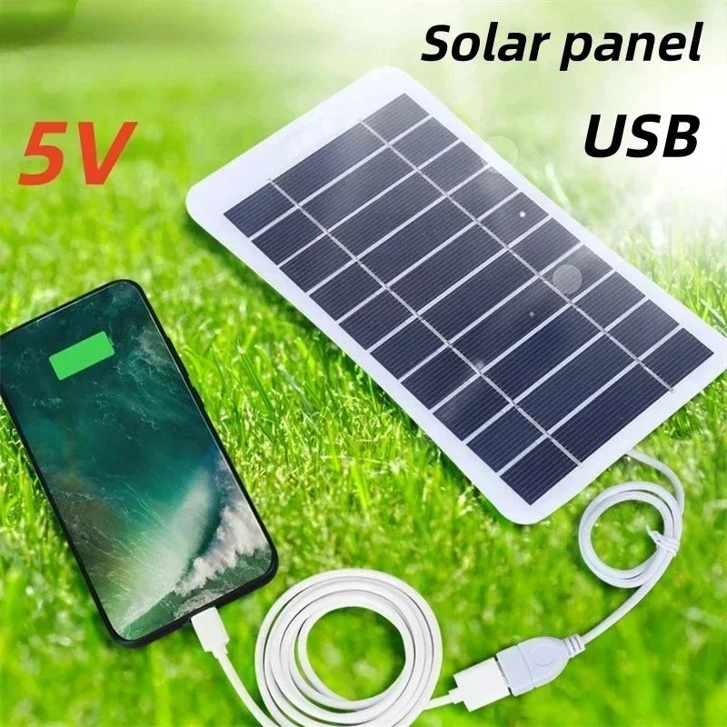Portable Solar Charger with USB-C | Fast Charging Panel for iPhone, Samsung & Power Banks