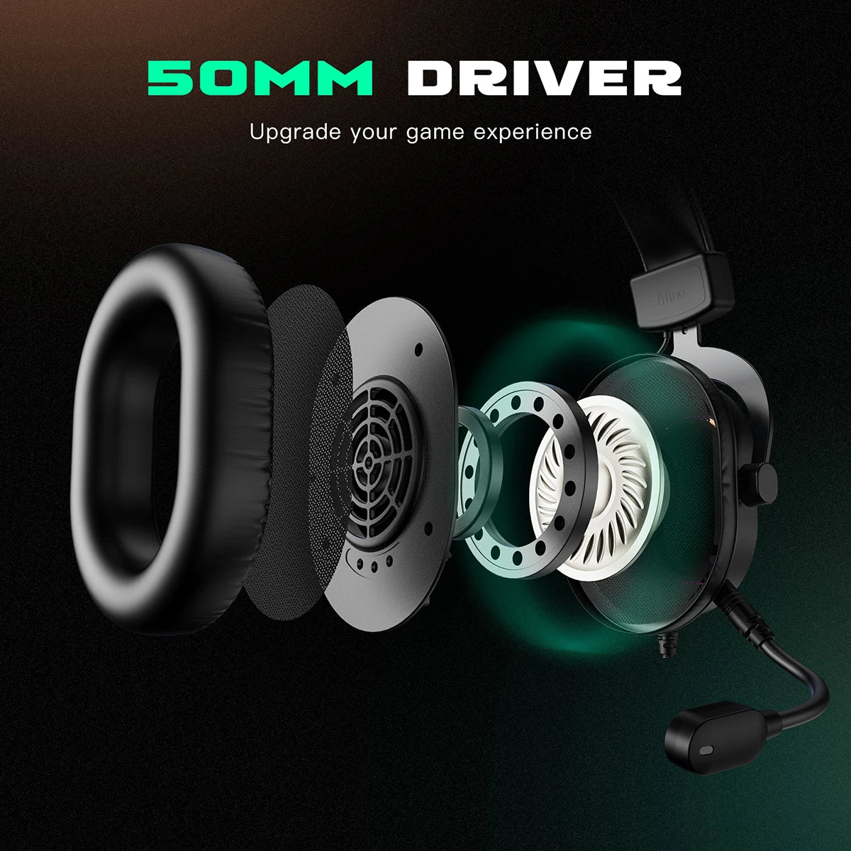 RGB Gaming Headset with Mic | 7.1 Surround Sound & 3 EQ Modes for PC & Console