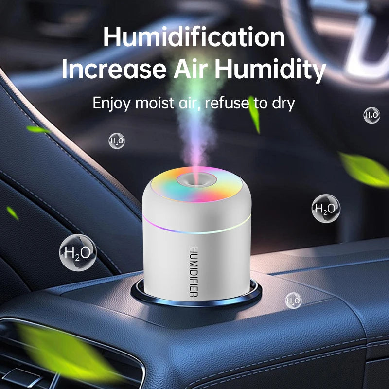 Mini USB Air Humidifier & Aroma Diffuser | Essential Oil Mist Maker for Car & Home