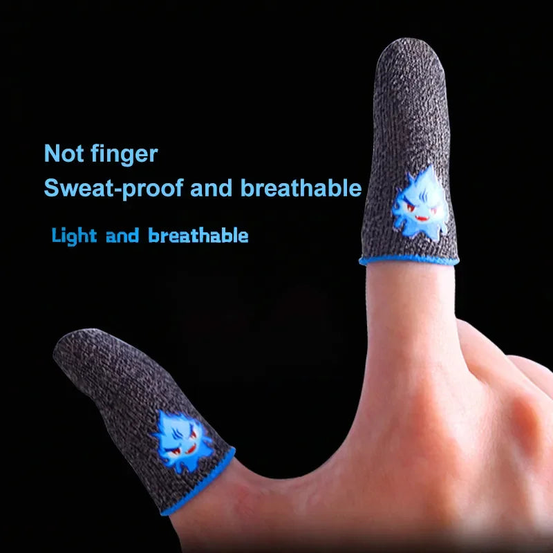 Gaming Finger Sleeves | Carbon Fiber Touch Screen Thumb Gloves for Mobile PUBG