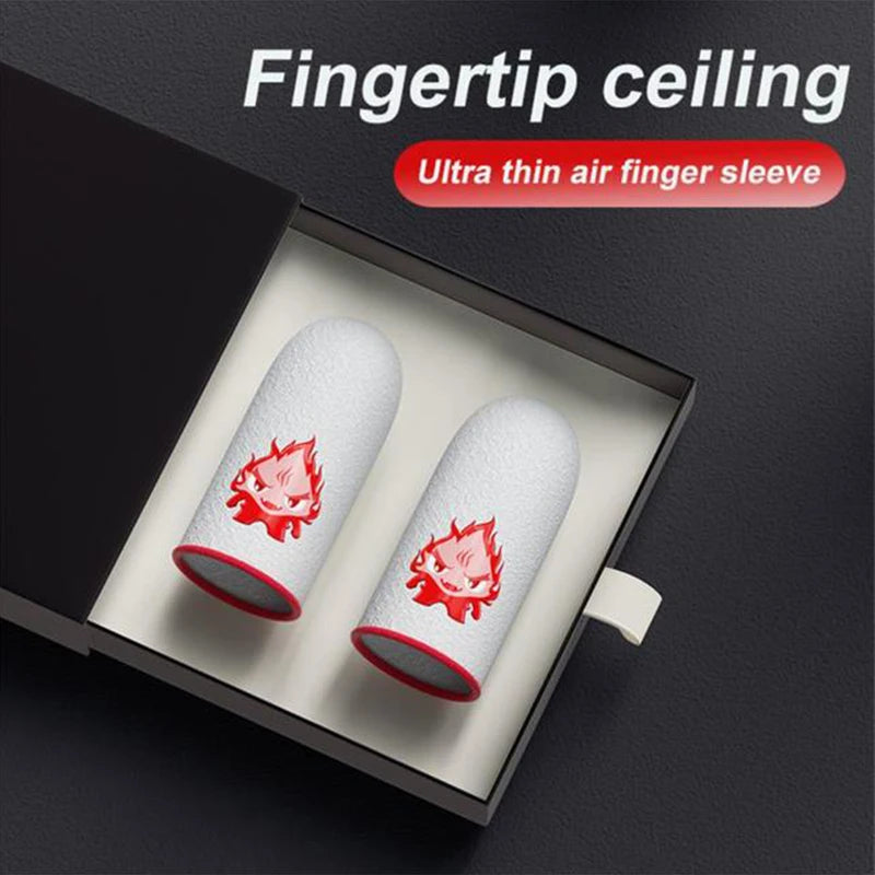 Gaming Finger Sleeves | Carbon Fiber Touch Screen Thumb Gloves for Mobile PUBG