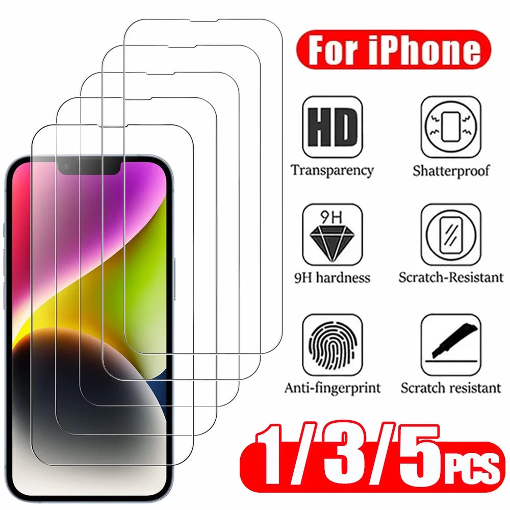 HD Tempered Glass Screen Protector for Smartphones (9H, Anti-Scratch)