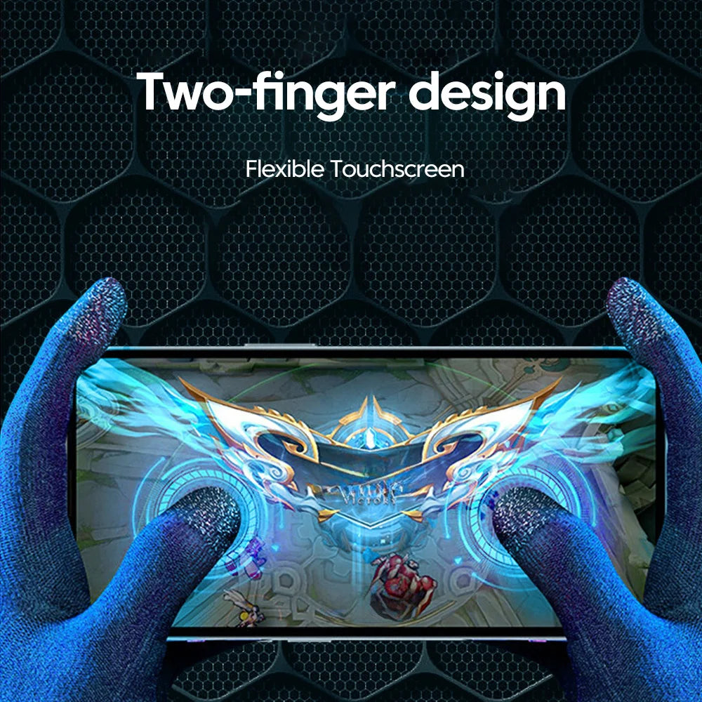 Mobile Gaming Gloves | Non-Scratch Sweat-Proof Touch Screen Finger & Full Hand Gloves