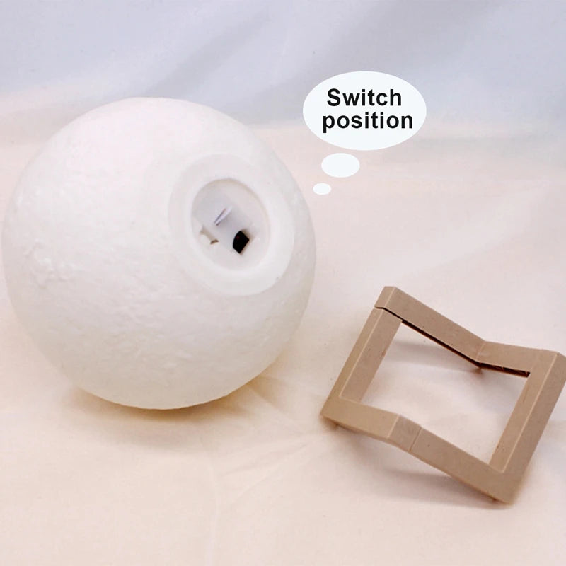 Moon Lamp – 16 Colour LED Night Light with Stand | Perfect Gift