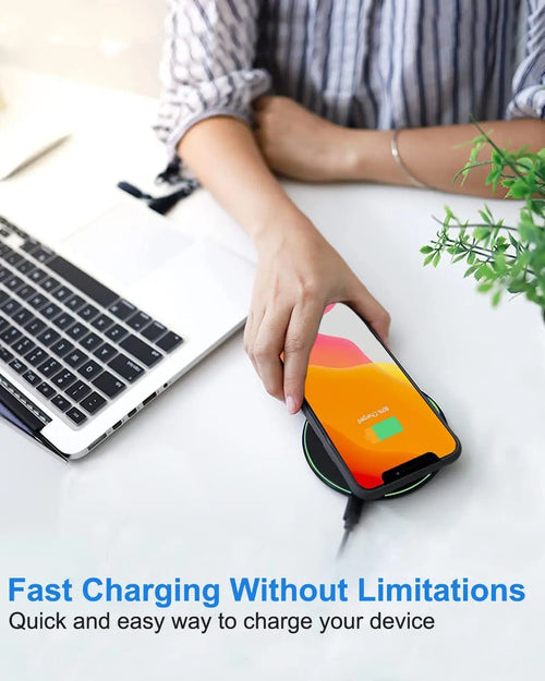 50W Fast Wireless Charging Pad for Android & iOS Smartphones