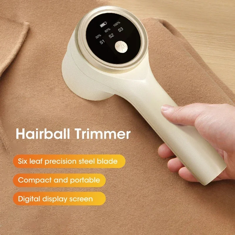 Lint Remover for Clothing Electric Fuzz Pellet Remover LED Display Rechargeable for Clothes Portable Fabric Shaver Fluff Remover