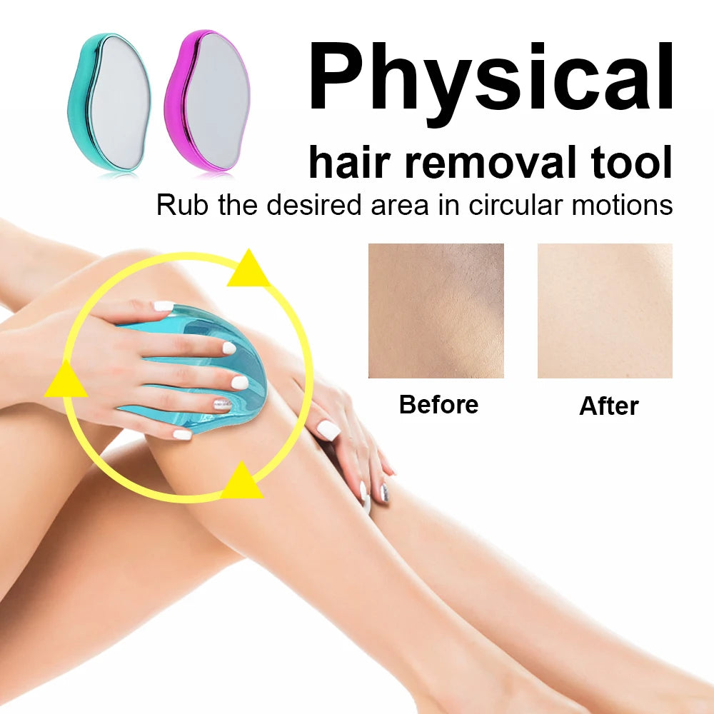 Crystal Hair Eraser | Painless Physical Epilator for Smooth Skin – Reusable & Chemical-Free