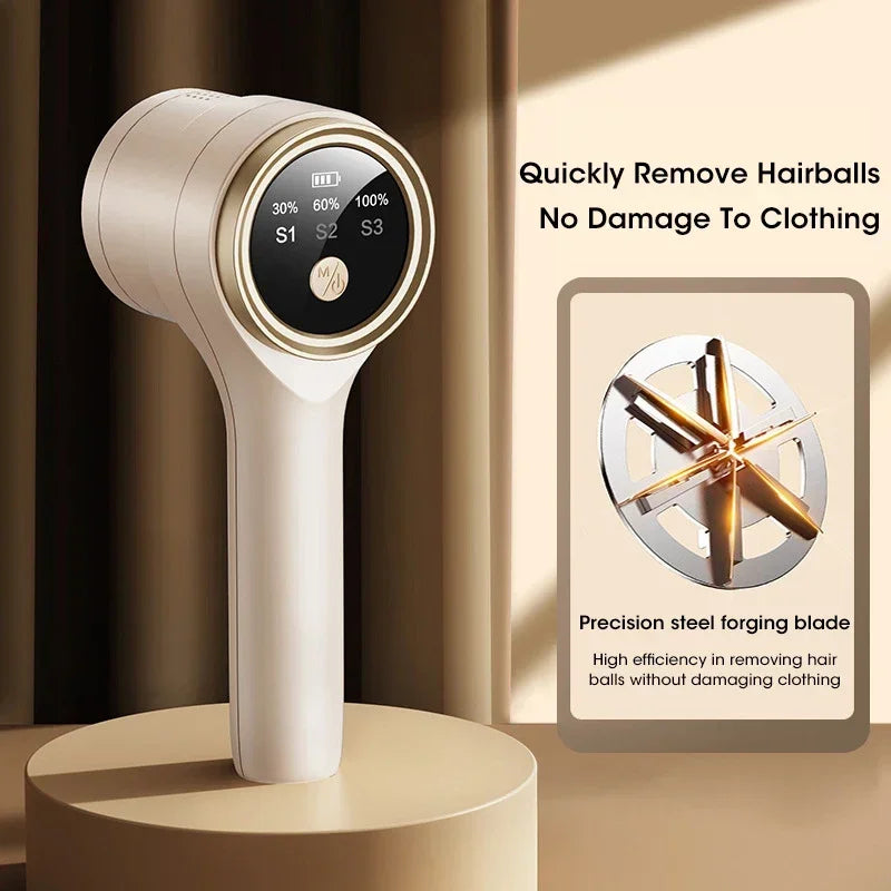 Lint Remover for Clothing Electric Fuzz Pellet Remover LED Display Rechargeable for Clothes Portable Fabric Shaver Fluff Remover