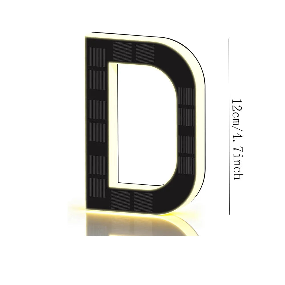 Solar Powered Outdoor House Number Light | Waterproof LED Address Sign